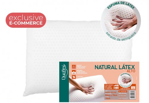 HIGH NATURAL LATEX PILLOW (E-COM)