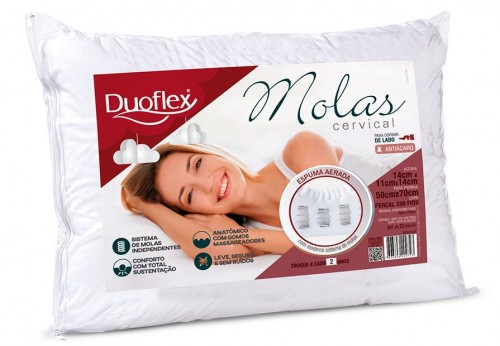 Almohada Duoflex Látex Real Látex tradicional 70 cm blanca