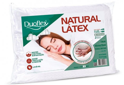 Almohada inteligente Duoflex Natural látex Real Látex tradicional 70 cm