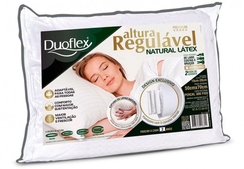 ADJUSTABLE HEIGHT NATURAL LATEX PILLOW
