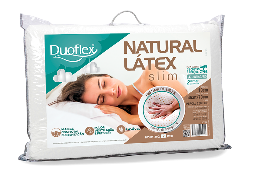 SLIM NATURAL LATEX PILLOW