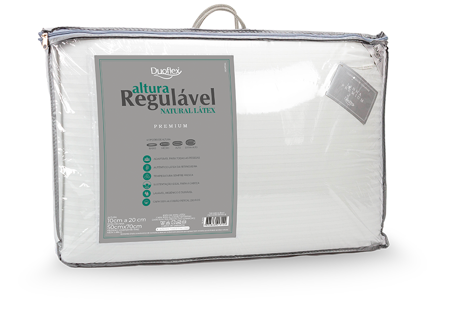 PREMIUM ADJUSTABLE HEIGHT NATURAL LATEX PILLOW