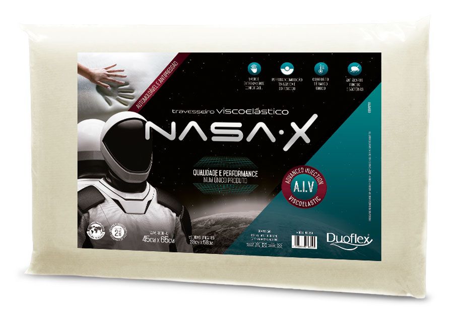 Almohada para niños Nasa Antiácaros Duoflex