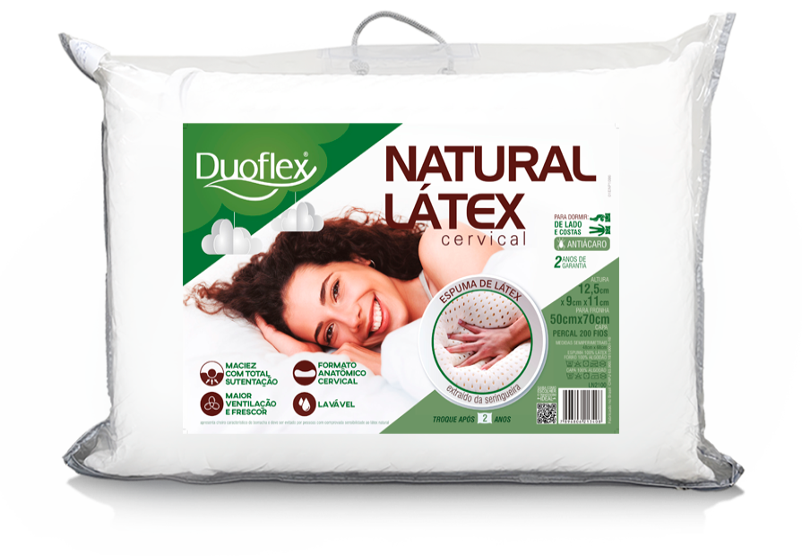 NATURAL LÁTEX CERVICAL Travesseiro Natural Látex Duoflex