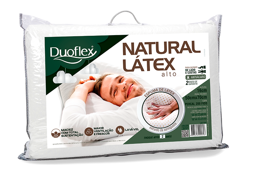 Travesseiro Látex Duoflex Alto